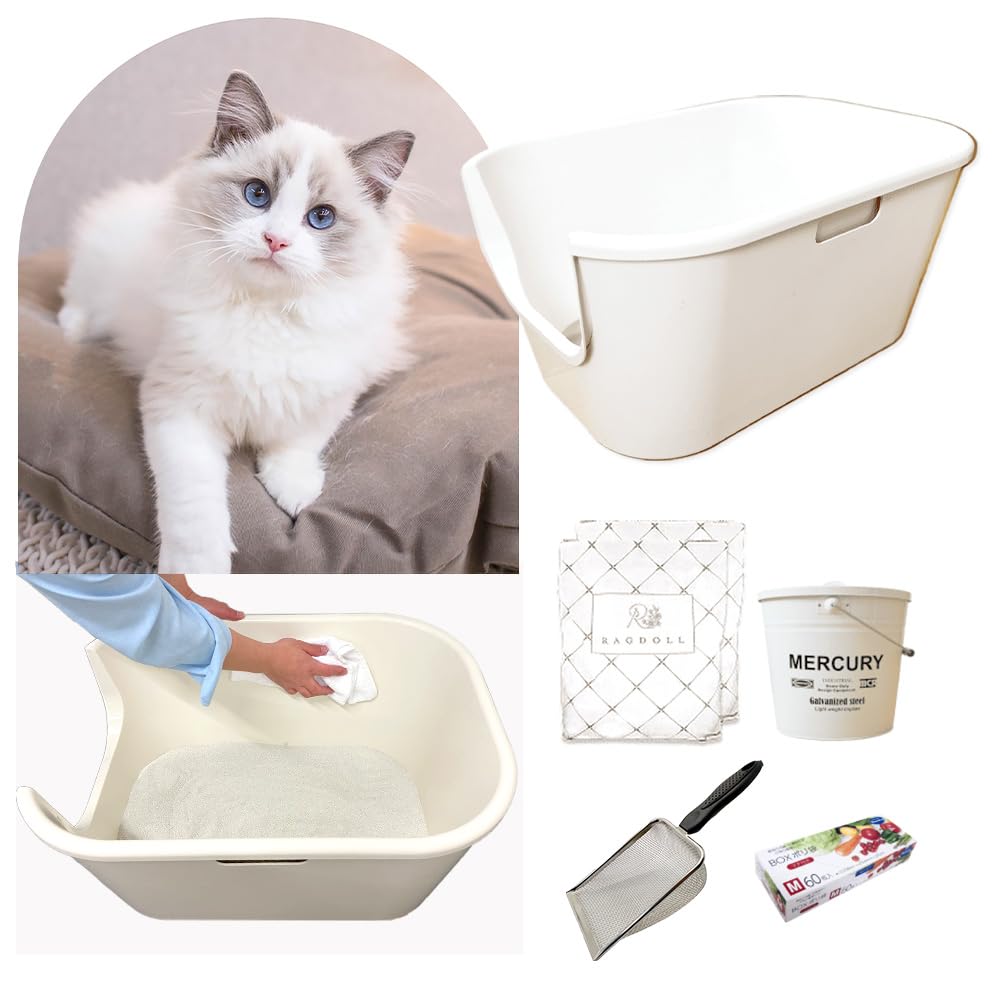 ※belluページ※RAGDOLL 拭くだけ猫トイレ3点セット Amazon.co.jp: 安心初めてセット 拭くだけ猫トイレ すぐに「快適生活